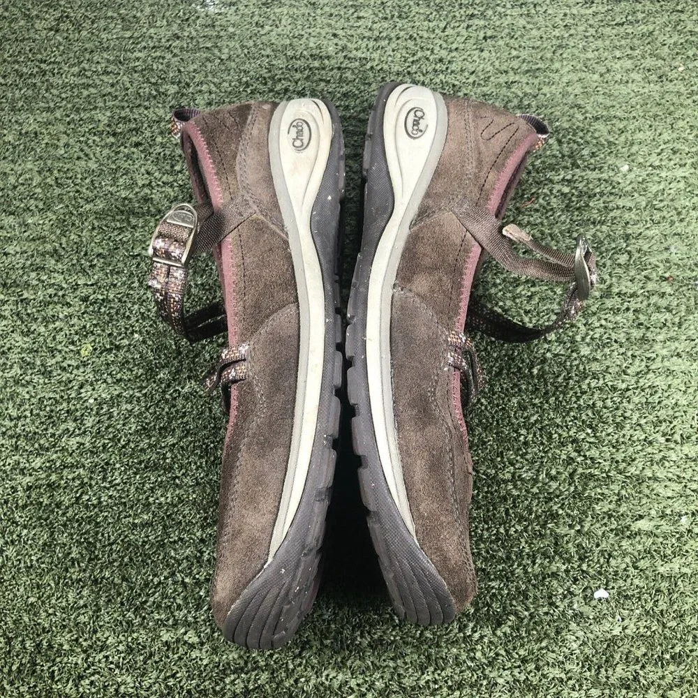 Chaco Womens Petaluma Mary Jane Shoes Coffee Bean Perforated Buckle Leather 9.5 - Picture 3 of 8